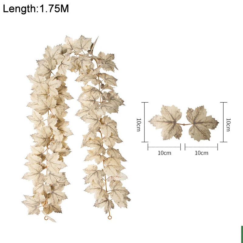 Artificial Fall Maple Leaf Garland
