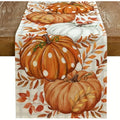 Autumn Polka Dot Pumpkin Table Runner