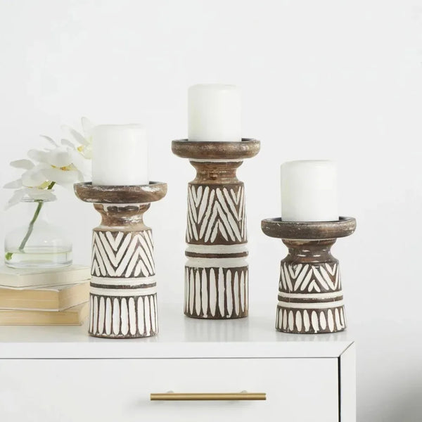 Candle Holders Set of 3 - jenshomeandgardendecor