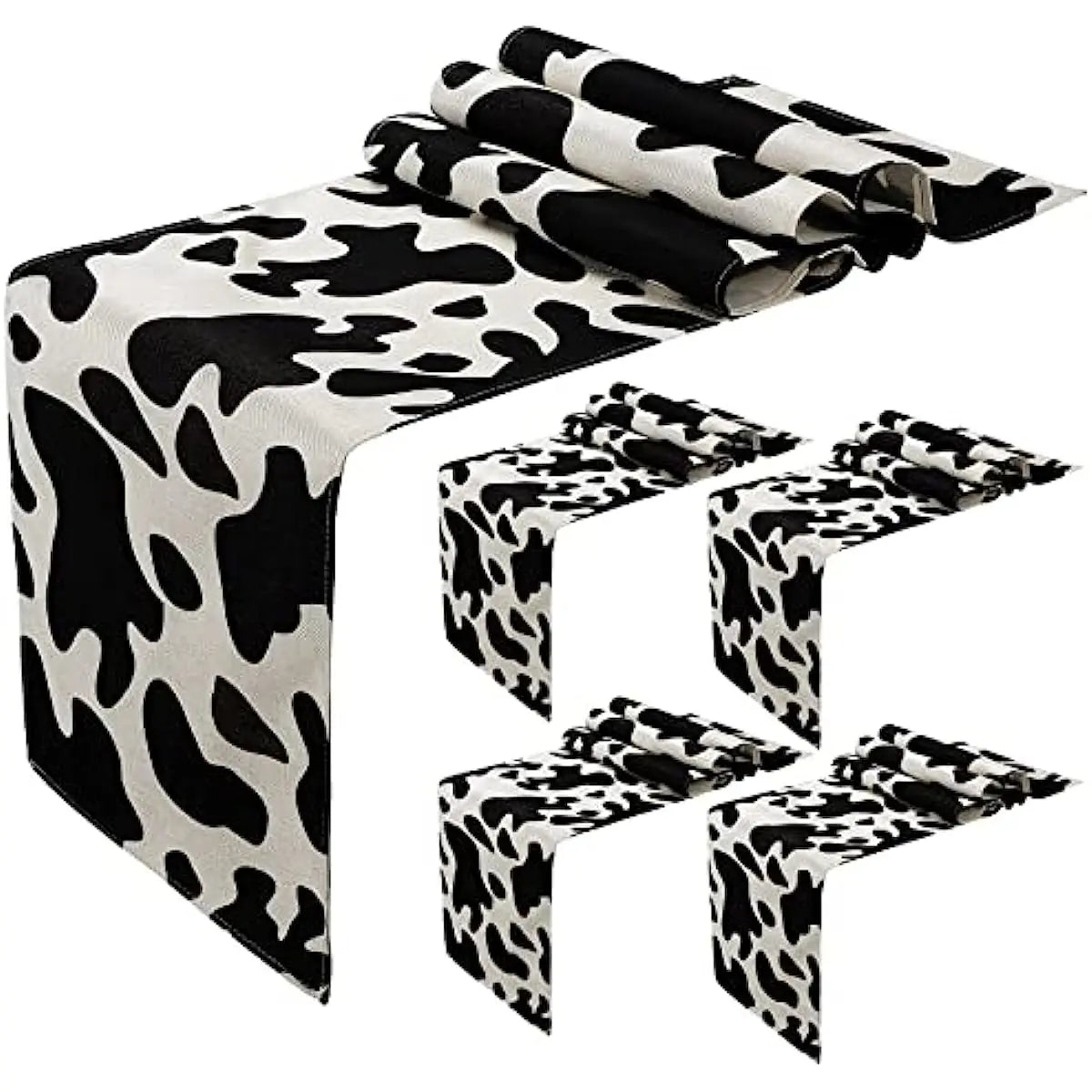 Cow Print Table Runner - jenshomeandgardendecor