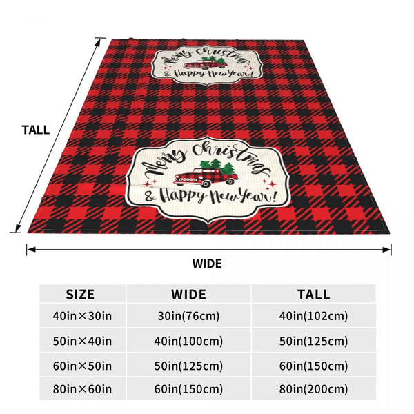 Christmas Truck Fleece Blanket