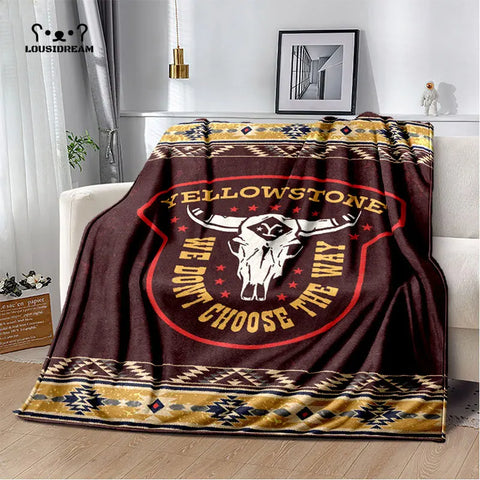 Yellowstone Dutton Ranch Flannel Blanket