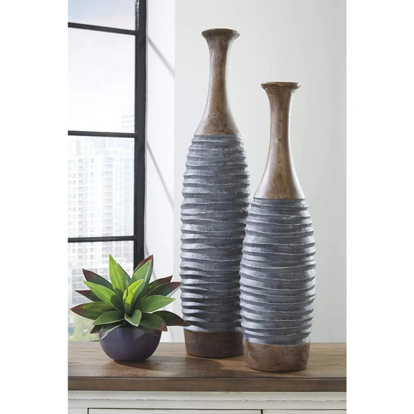 2 Piece Decorative Vase Set - jenshomeandgardendecor