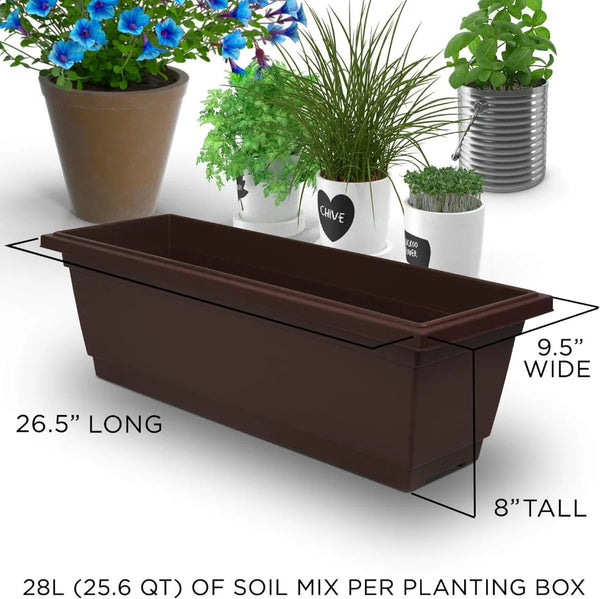 6-Ft Raised Garden Bed - Vertical Garden Freestanding Elevated Planter with 4 Container Boxes