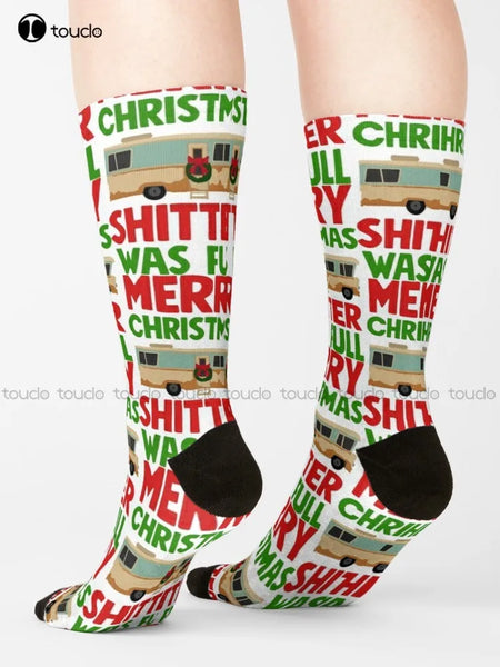 Shitter Was Full Christmas Vacation National Lampoons Clark Griswold Socks