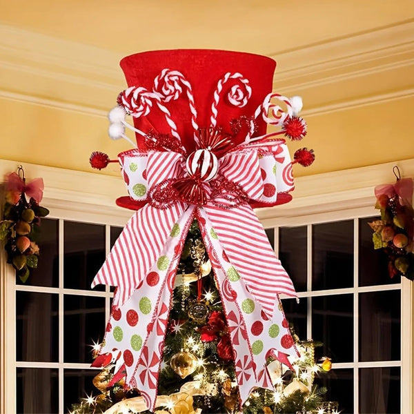 Candy Cane Accents Christmas Tree Topper