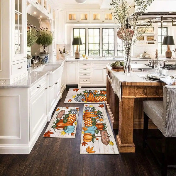 Fall Pumpkin Kitchen Non-slip Rugs