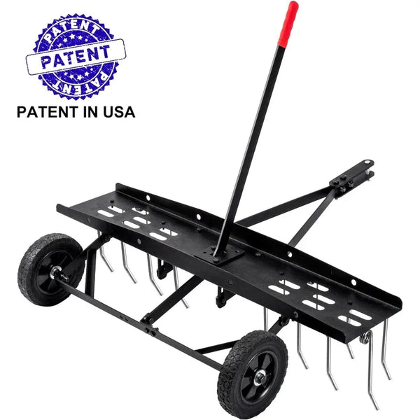 40inch Tow Behind Dethatcher with 20 Spring Steel Tines - jenshomeandgardendecor