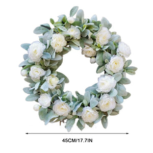 17 Inch Lambs Ear Wreath - jenshomeandgardendecor