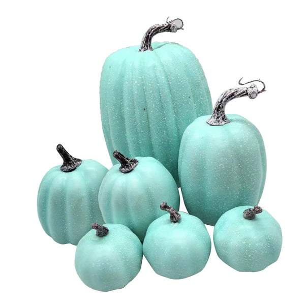 7 Pcs Artificial Pumpkin Cute Lifelike Foam Harvest Pumpkins