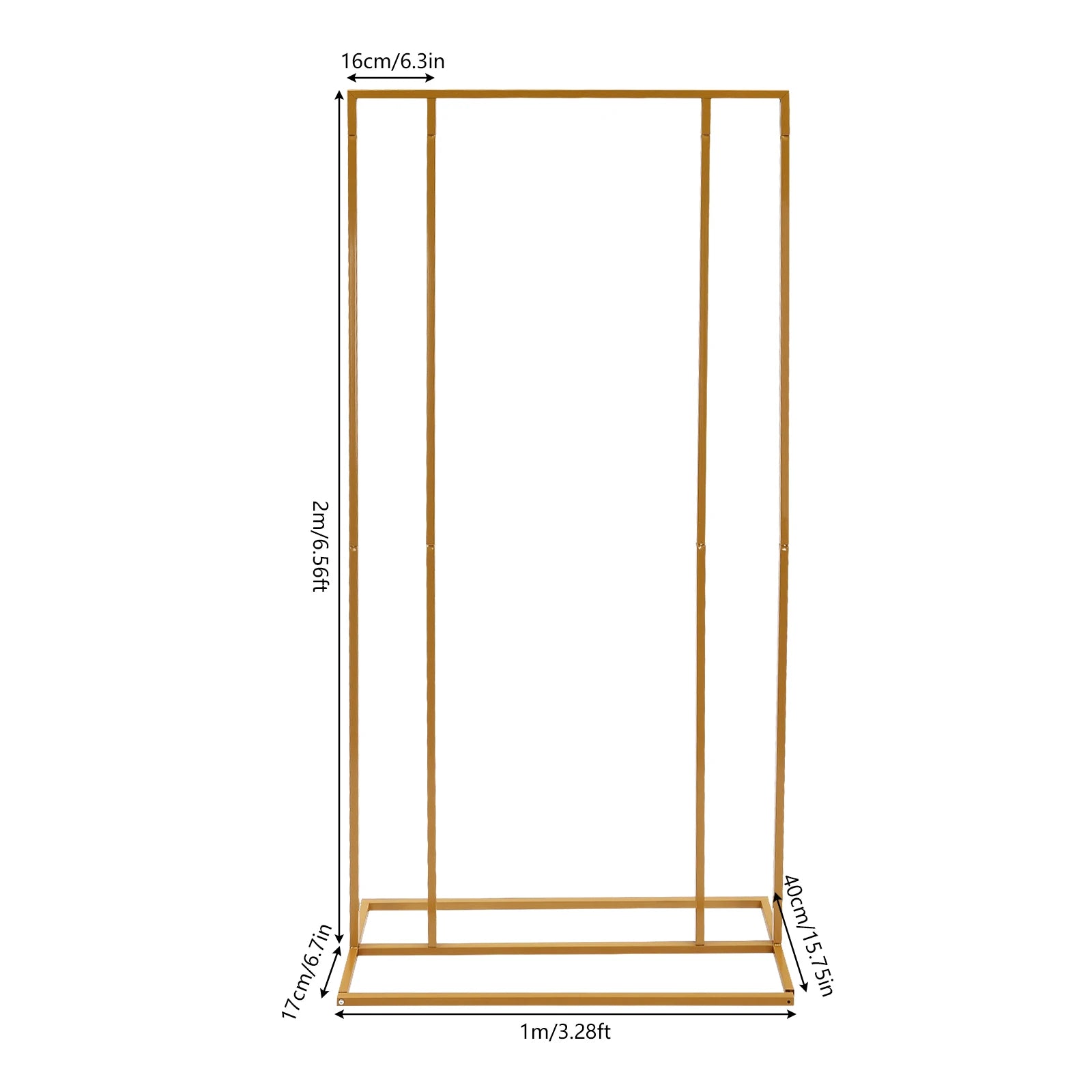 New 6.56ft Wedding Backdrop Stand Garden Metal Frame - jenshomeandgardendecor