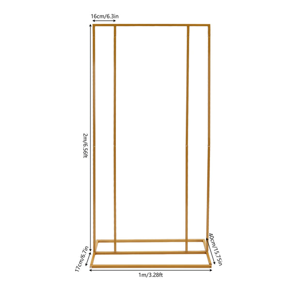 New 6.56ft Wedding Backdrop Stand Garden Metal Frame - jenshomeandgardendecor