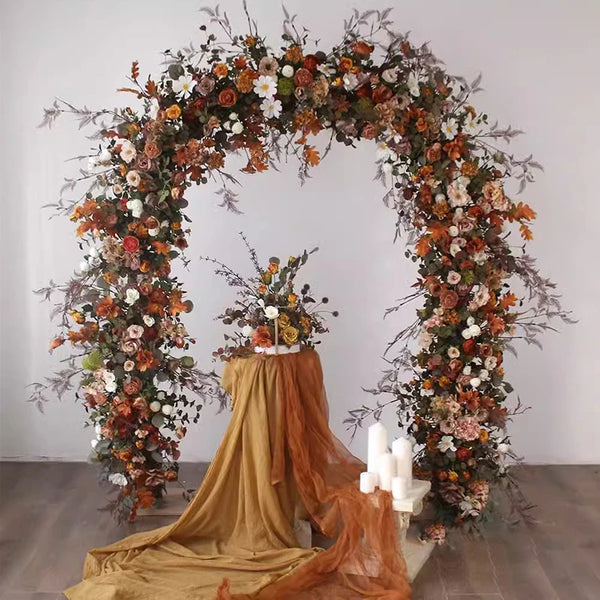 Artificial Rose Wedding Backdrop Floral  Arrangements