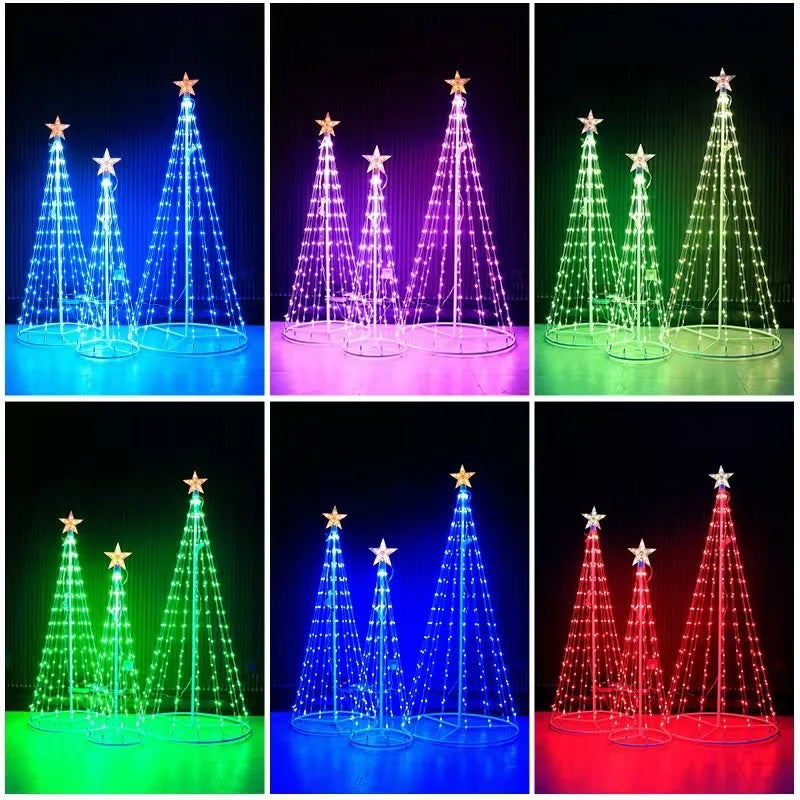 Animated Lightshow Cone Christmas Tree Led String Lights