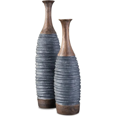 2 Piece Decorative Vase Set - jenshomeandgardendecor