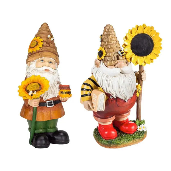 Funny Resin Garden Gnome  Naughty Dwarfs Figurines - jenshomeandgardendecor