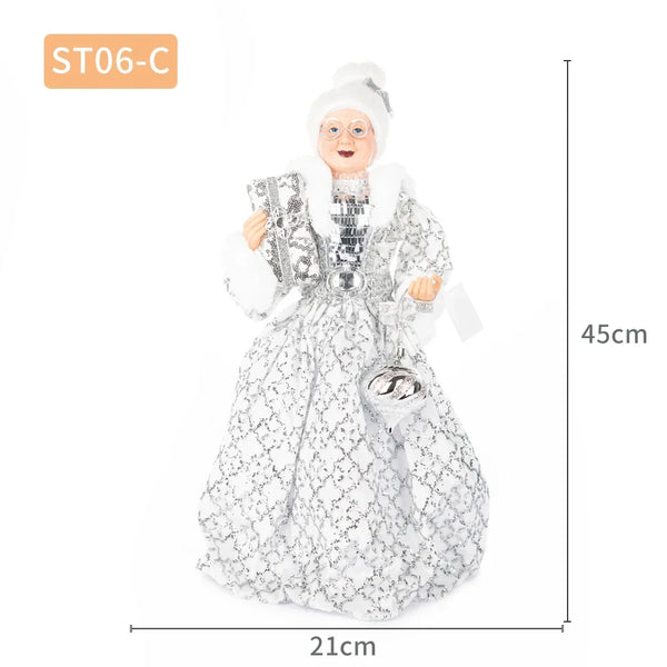 45CM Mrs. Santa Claus Christmas Tree Topper