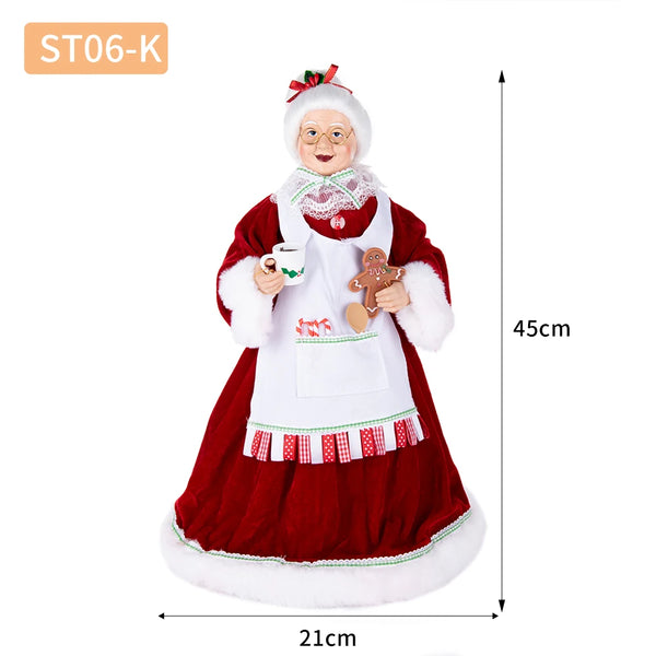 45CM Mrs. Santa Claus Christmas Tree Topper