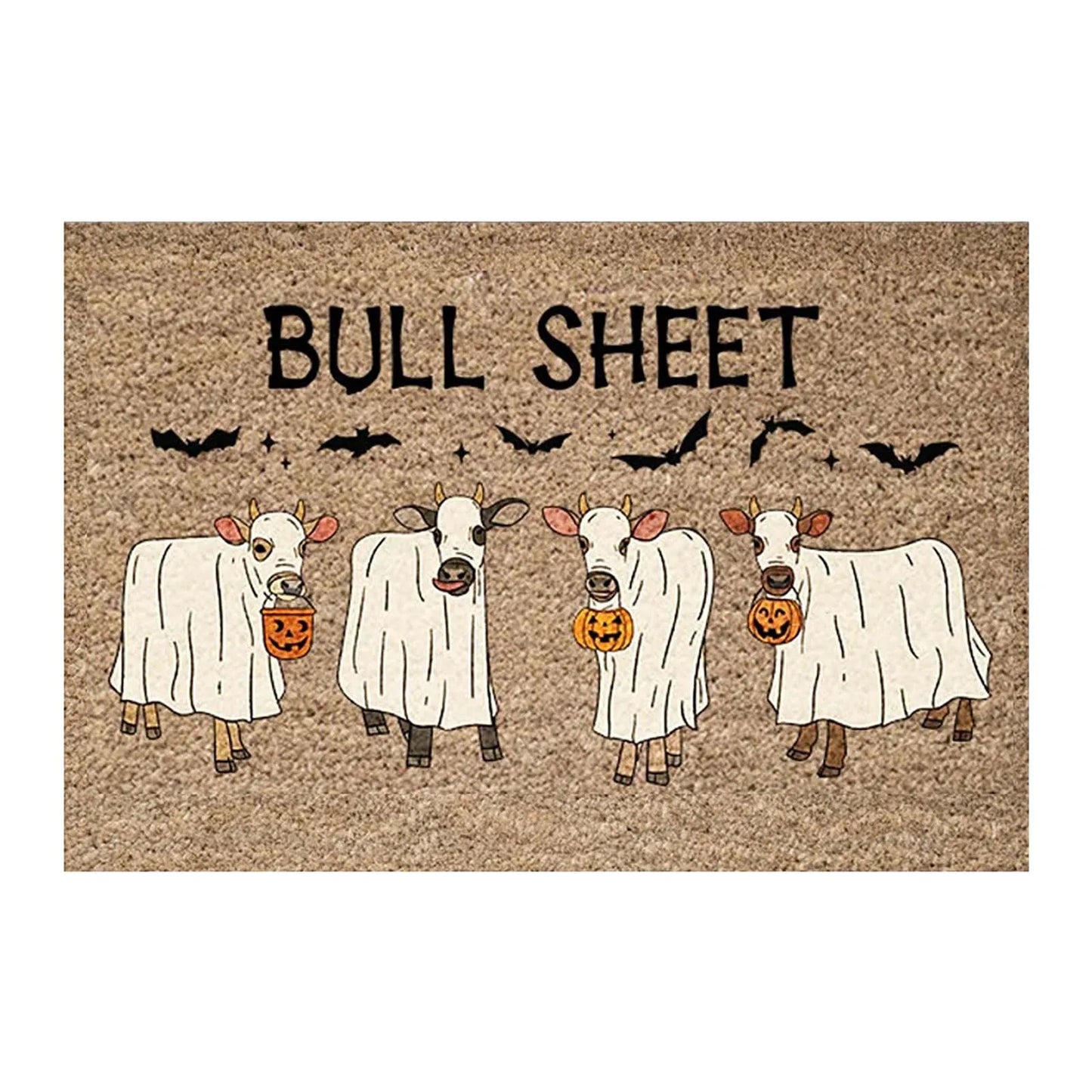 Funny BULL SHEET Cow Floor Mat Halloween Decoration