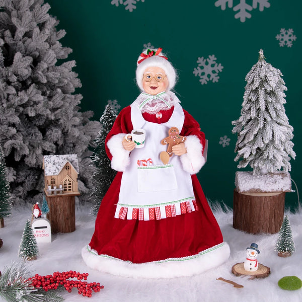 45CM Mrs. Santa Claus Christmas Tree Topper