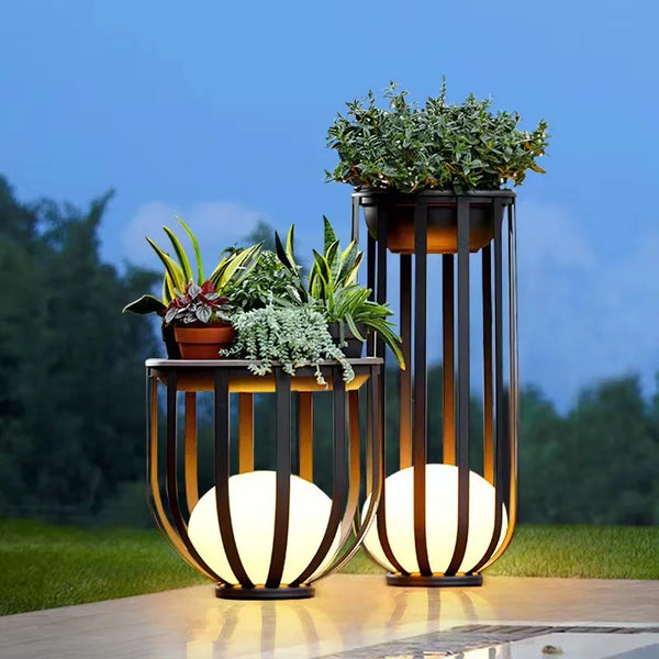 Outdoor Waterproof LED Lawn Light Potted Plant Flower Decoration