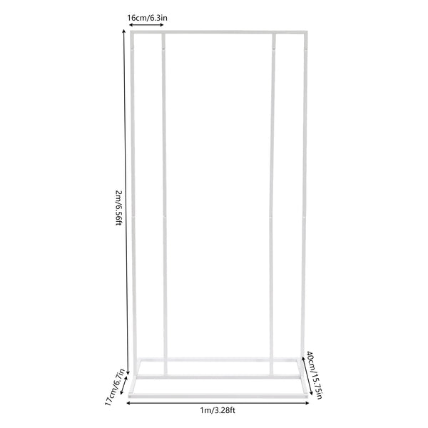 New 6.56ft Wedding Backdrop Stand Garden Metal Frame - jenshomeandgardendecor