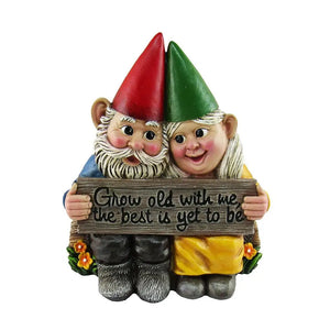 Funny Resin Garden Gnome  Naughty Dwarfs Figurines - jenshomeandgardendecor