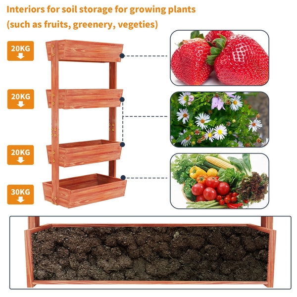 4-Tier Raised Garden Bed