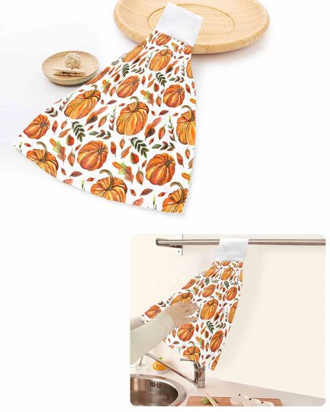 Fall Thanksgiving Pumpkin Hand Towel