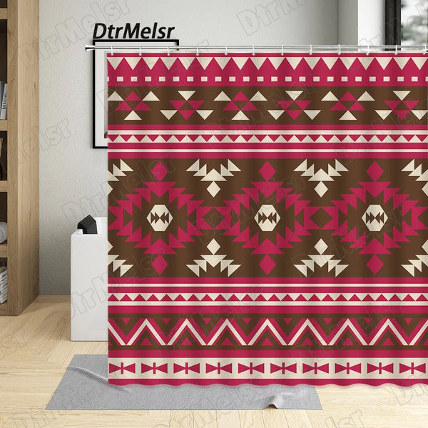 Creative Aztec Shower Curtains