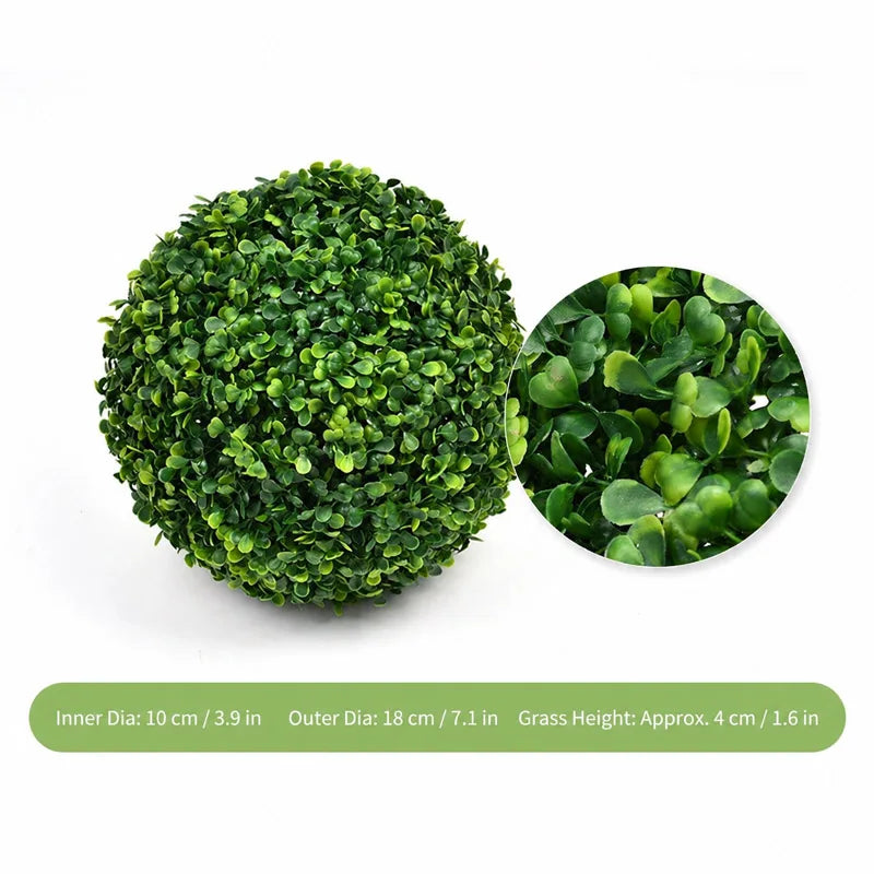 10-28cm Artificial Grass Topiary Balls