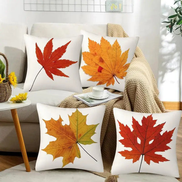 Autumn Pillow Covers 18x18 Elegant and Eye Catching Design for Bedding Decorations