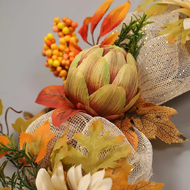 15 Inch Thanksgiving Autumn Wreath