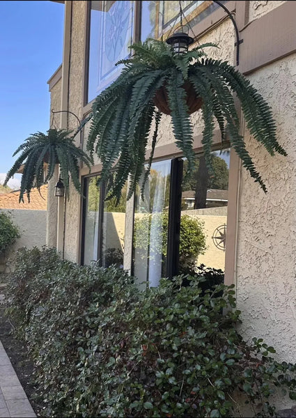 47” Boston Fern Large Artificial Bush Plant w/59 Leaves