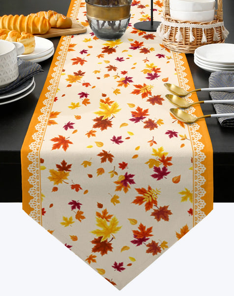 Thanksgiving Autumn Flower Sunflower Table Runner