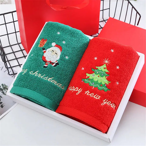 1Pc Christmas Bathroom Towel Set