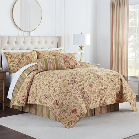 Full/Queen Reversible 4 Piece Quilt Bedspread Set - jenshomeandgardendecor