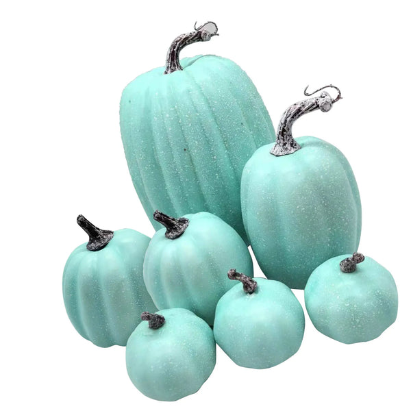 7 Pcs Artificial Pumpkin Cute Lifelike Foam Harvest Pumpkins