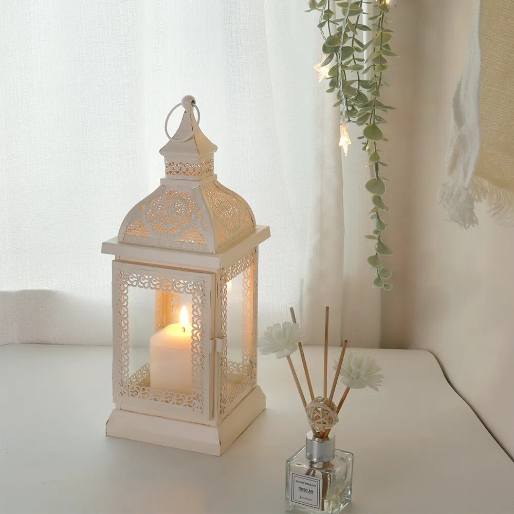 Metal Candle Lantern - jenshomeandgardendecor