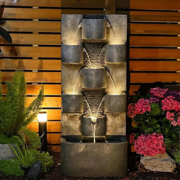 Layered Fountain Outdoor Garden Waterfalls