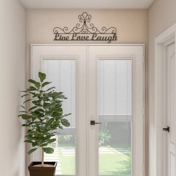 Metal Cutout-Live Laugh Love Decorative Wall Sign - jenshomeandgardendecor