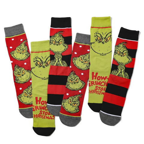 Grinch Christmas Socks