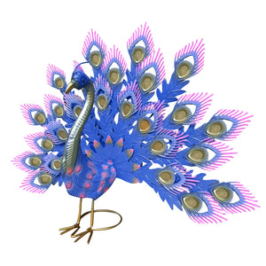 Metal Peacock Outdoor Statue