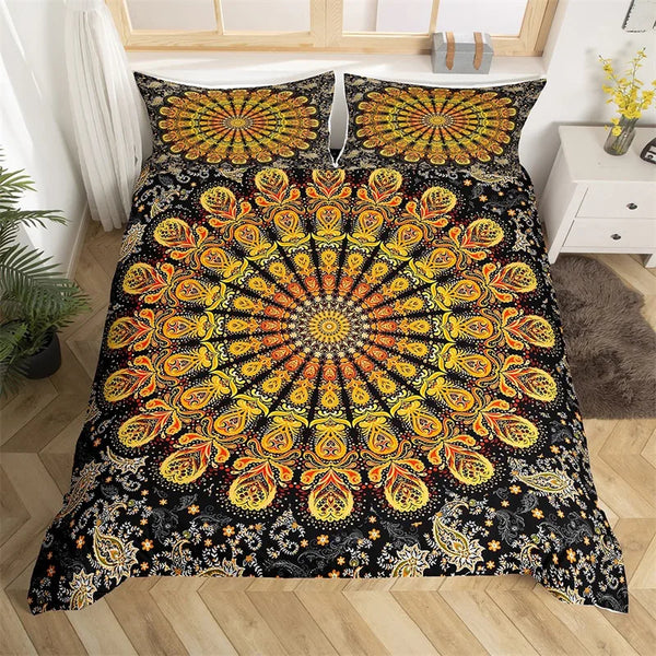 Moroccan  Indian Tribal Bedding Set