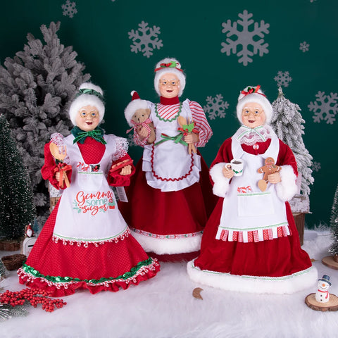 45CM Mrs. Santa Claus Christmas Tree Topper