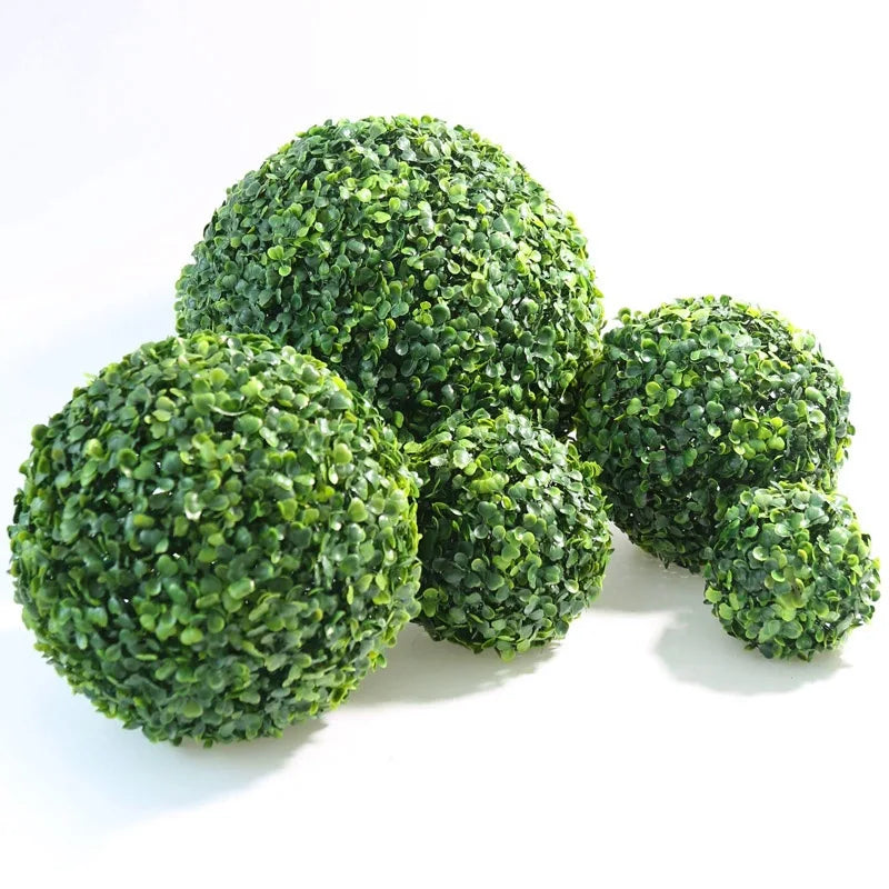 10-28cm Artificial Grass Topiary Balls