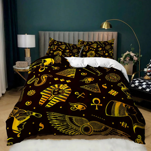 Moroccan  Indian Tribal Bedding Set