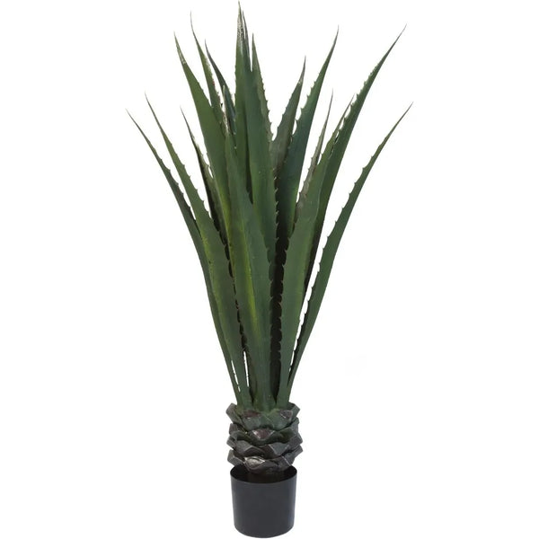 Giant Agave Plant - 52-Inch Faux Succulent with Pot - jenshomeandgardendecor