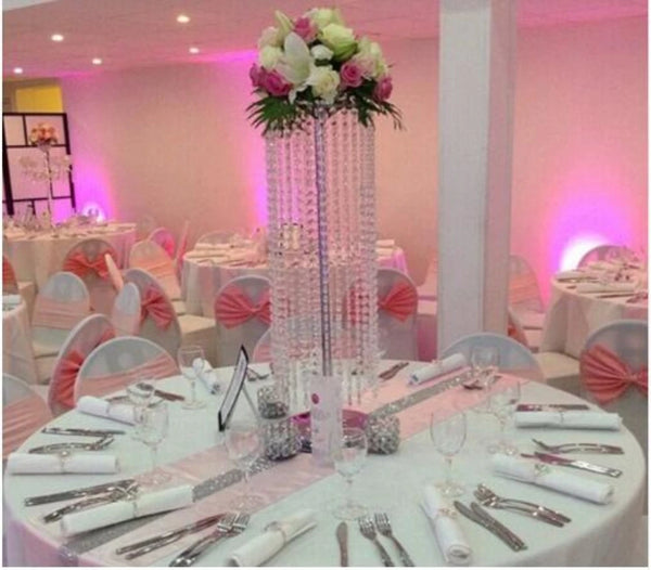 6 PCS 110CM Diameter Crystal Wedding Acrylic Centerpieces