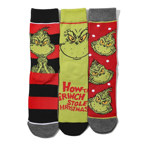 Grinch Christmas Socks